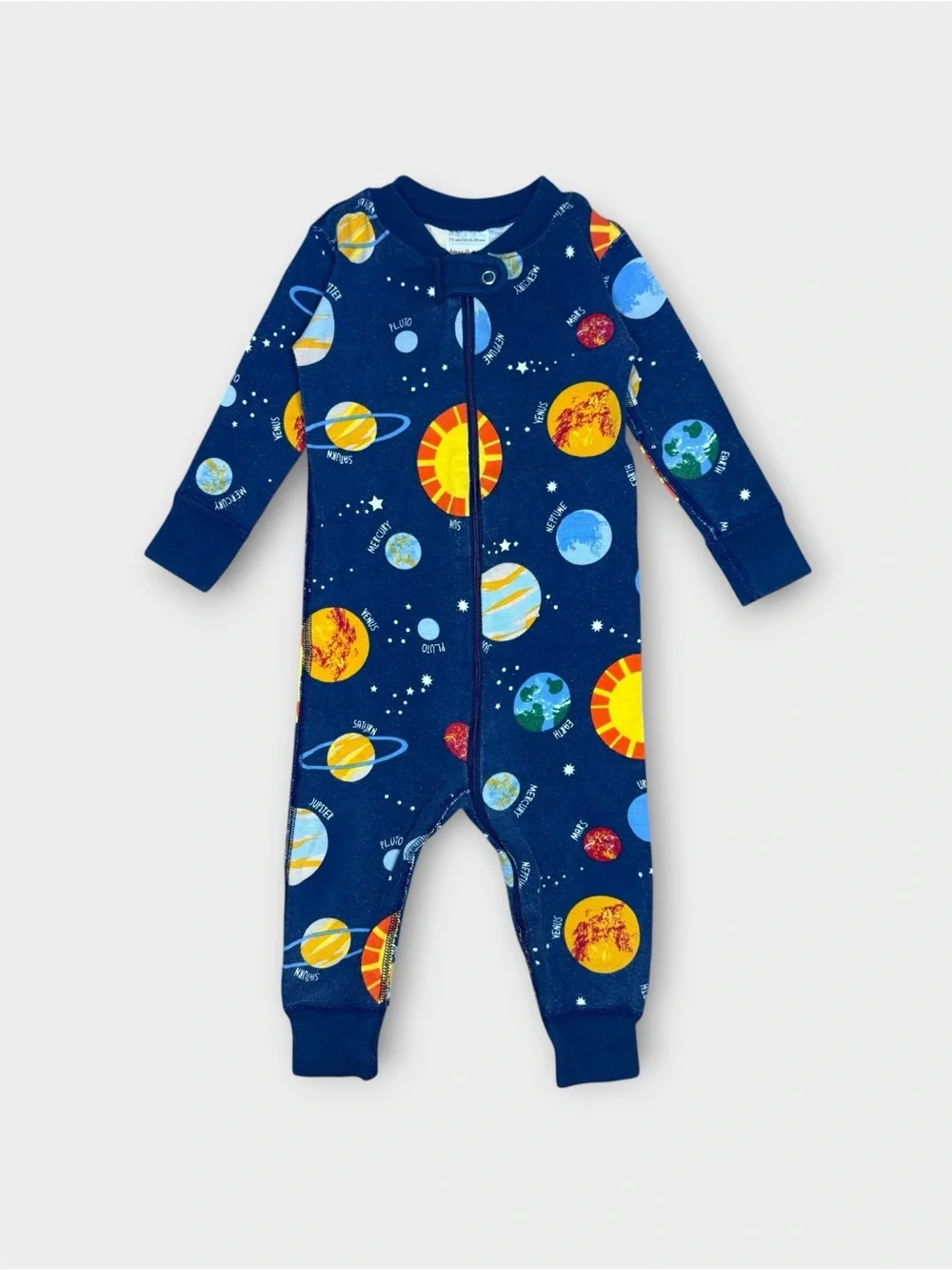 Hanna Andersson Solar System Planet Pattern Organic Sleeper